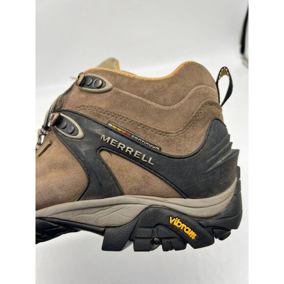 Merrell Continuum Men Hiking Boots Vibram Cadence Sz 10.5 Brown Black Waterproof - Picture 7 of 8